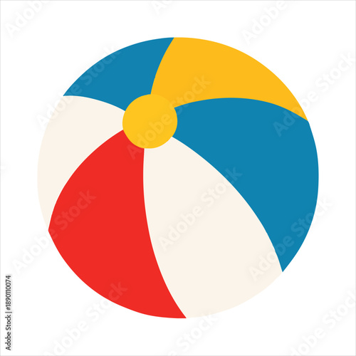 Striped Beach Ball illustration, Fair Clipart, Circus Clip art, Carnival Celebration Art, Carnival Digital File