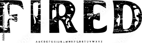 Grunge Rough Textured Bold Typeface with Powerful Burning Meaning and Industrial Character Style for Poster Design, T-Shirt Printing, Music Branding, Urban Logo and Creative Typography Designers