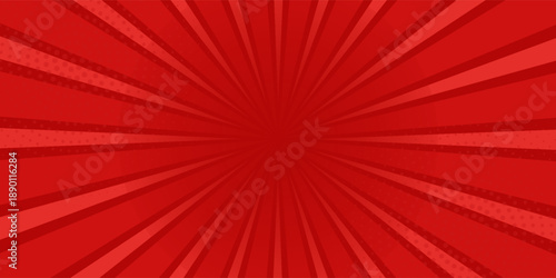 Comic background with red color