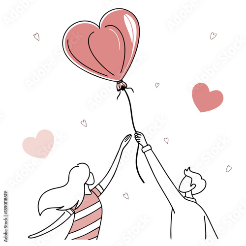 Romantic Affection Concept Illustration Minimal V (3)