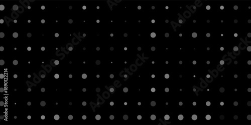 Minimal black background with evenly spaced gray dots creating a subtle geometric pattern. This clean and modern abstract design conveys simplicity, elegance, and balance.