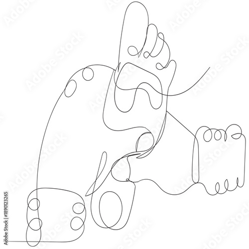 continuous line drawing foot massage illustration vector back and with
