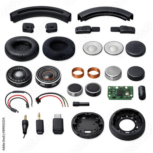 Headphone Structural and Cushion Parts