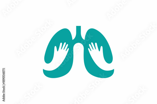 Lungs Hand Logo 