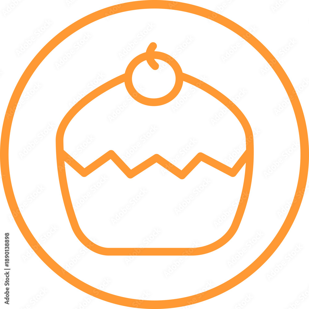 Obraz premium Cupcake Logo