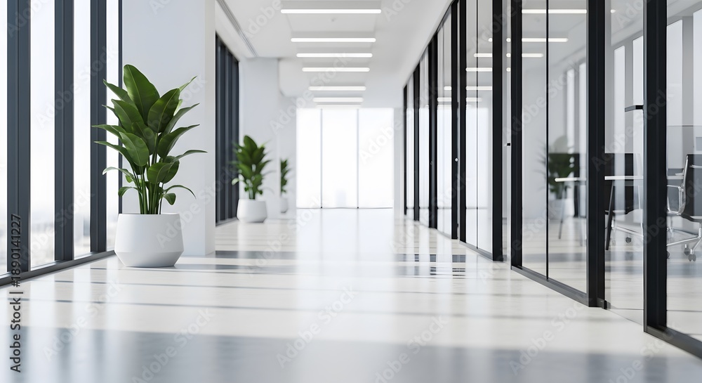 Obraz premium Minimalist office corridor