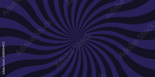 Retro vintage grunge black and purple radial burst sunburst ray pattern. Sunburst vector copyspace background. Vintage sunrays illustration swirl line. Abstract circuses, stripe background design.