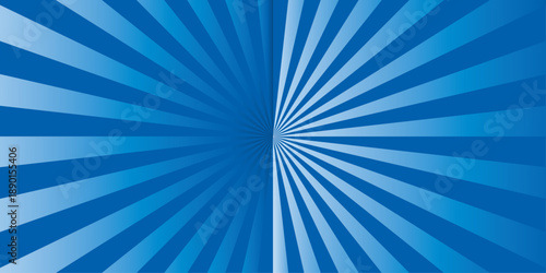 Retro vintage grunge sky blue radial burst sunburst ray pattern. Sunburst vector copyspace background. Vintage sunrays illustration swirl line. Abstract circuses, stripe background design.