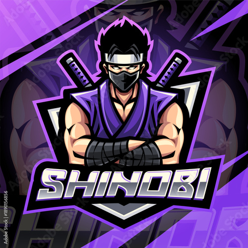 Shinobi esport mascot logo design