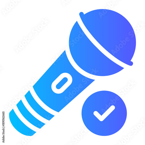mic gradient icon