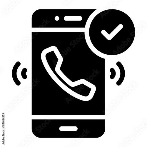 phone glyph icon