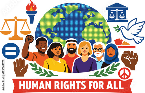 Human Rights Equality Justice Freedom Global Awareness Design