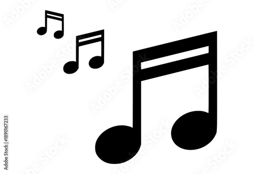 Musical Notes Icon Representing Harmony and Rhythm