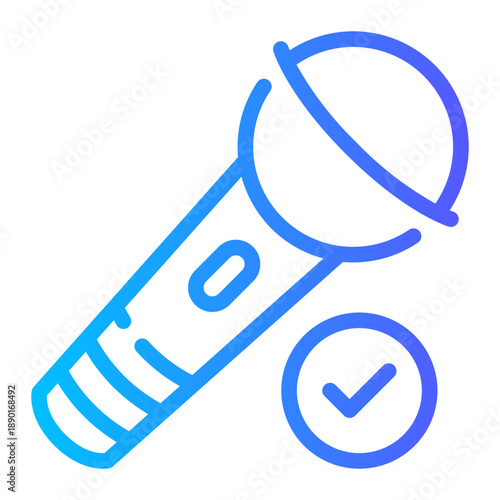 mic gradient icon