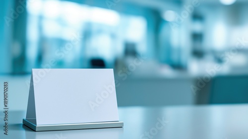 Wallpaper Mural Empty Plaque on Desk in Office Setting Torontodigital.ca