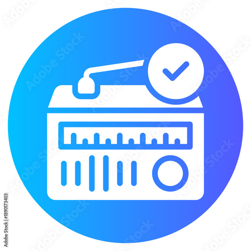 radio gradient icon