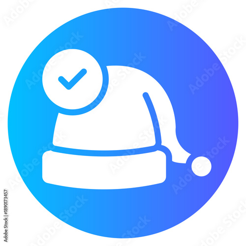 santa hat gradient icon