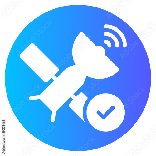 satellite gradient icon