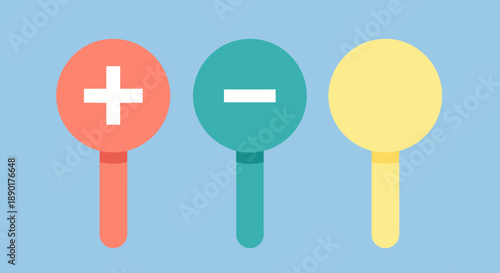 Colorful mathematical symbols on pastel background.