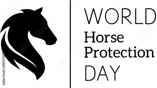 world horse protection day vector 