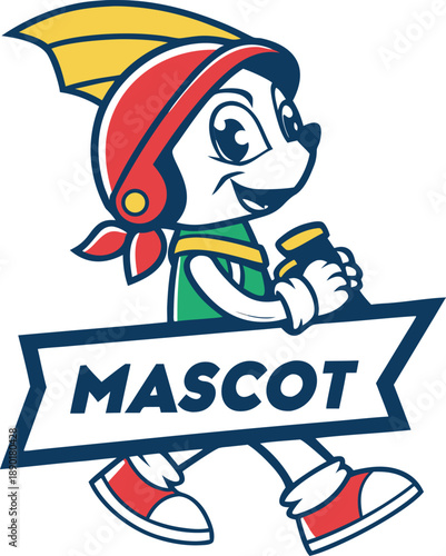 Cute Cartoon Character Mascot Illustration