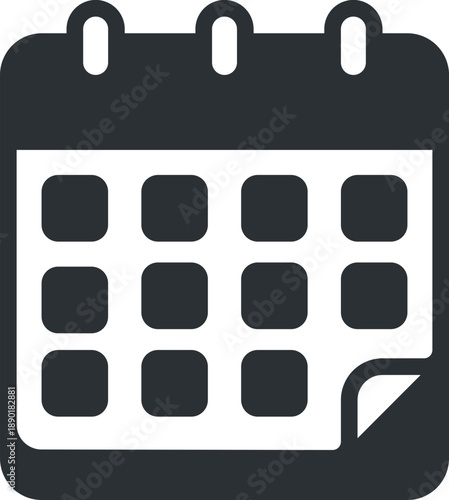 Calendar icon. Calendar planner icons for app, website, ui. reminder organizer event signs. business plan schedule.