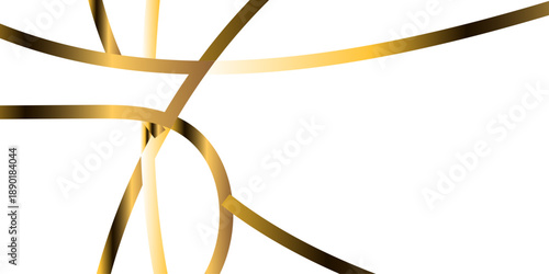 Golden swirl crown in abstract style on white background. Gold vector illustration isolated on white background. Abstract Multicolored lines on white background.