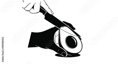 Essential culinary skill hands expertly slice a fresh avocado, preparing healthy ingredients