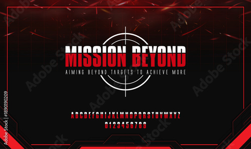 Cinematic spy mission logo with tactical action font, red HUD grid background, and target icon.