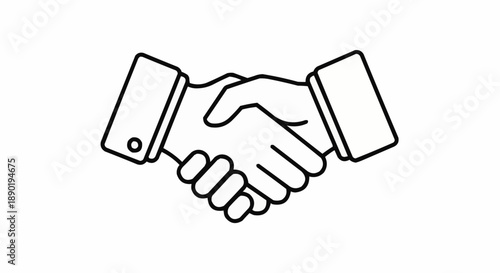 Two hands shaking in a business agreement or partnership