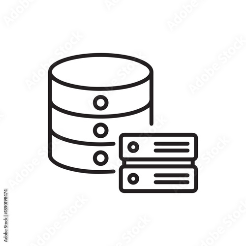 database server single icon
