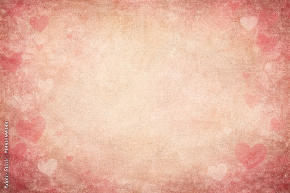 Obraz premium Soft textured background with subtle heart patterns.