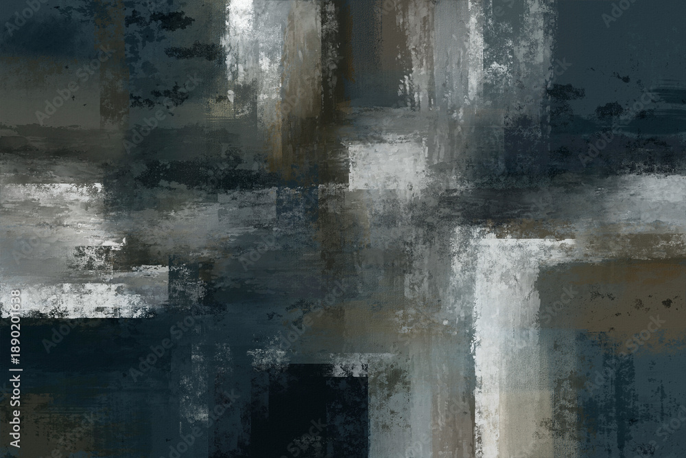 Obraz premium A modern abstract piece with soft gradients and flowing lines, bringing a serene and elegant atmosphere to any contemporary space