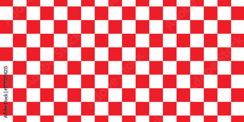 Textured red checkered tablecloth vector background isolated on white. vecto eps 10