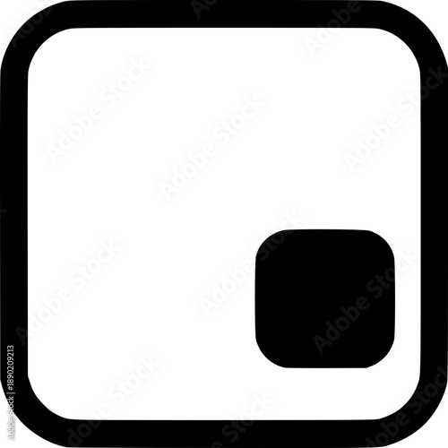 Attention Marker: Abstract vector icon indicating that attention is required within a system, process, or digital interface.