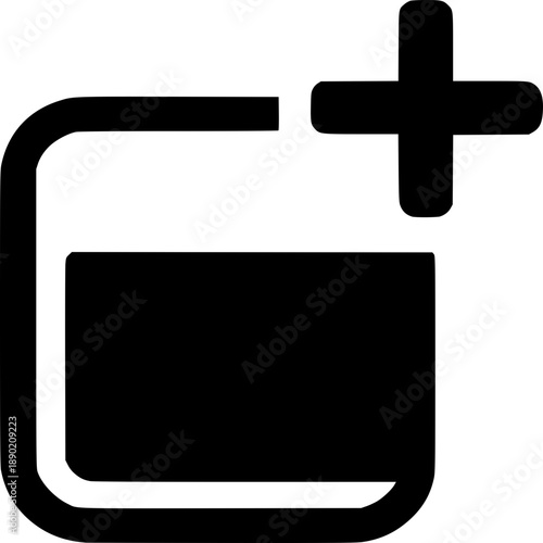 New Feature Tag: Abstract vector icon representing newly introduced functionality or features within software and digital platforms.