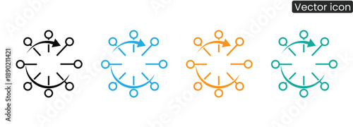 A diverse group of people connecting and interacting in a circle