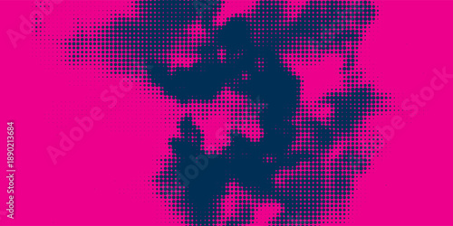 neon background brush game blue pink purple banner abstract paint stain vintage modern