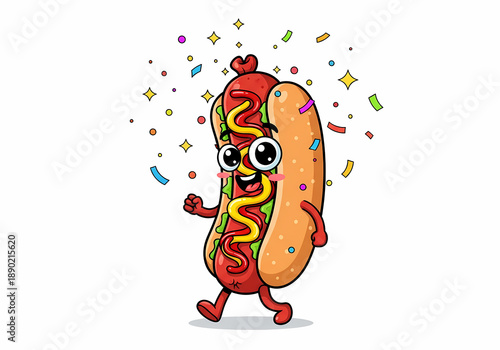 Wallpaper Mural 陽気なホットドッグの行進 Torontodigital.ca