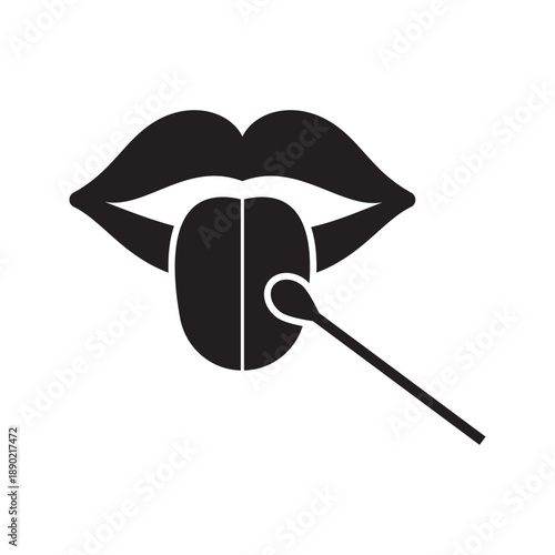 DNA laboratory science icons set