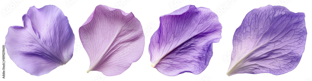 Fototapeta premium PNG Delicate purple flower petals, transparent background