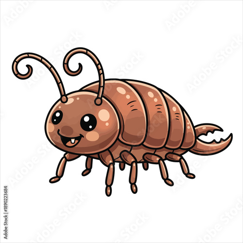 vector illustration of an earwig