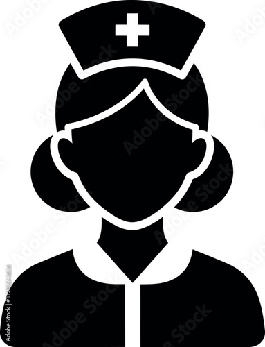 Professional nurse in uniform