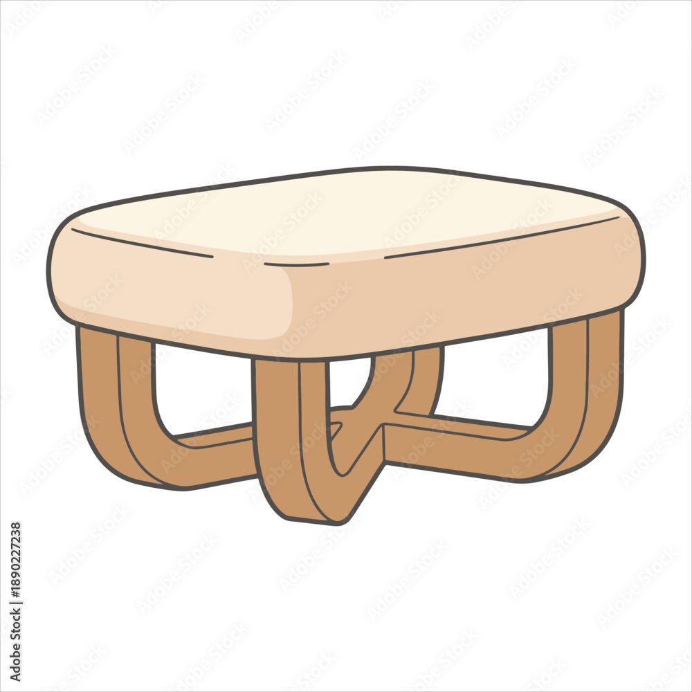 Fototapeta premium Ottoman table illustration vector