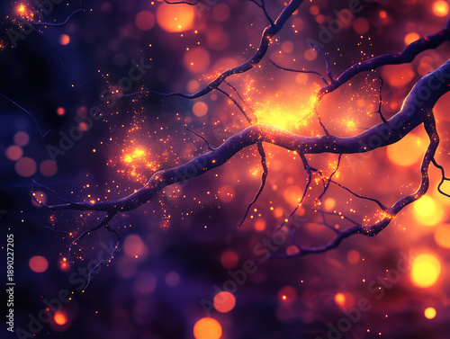 A layered, radiant background inspired by neural network patterns