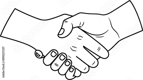 Handshake between two individuals