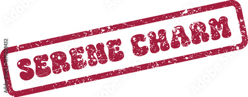 Beautiful Serene Charm distressed stamp impression for enchanting elegance and captivating allure designs