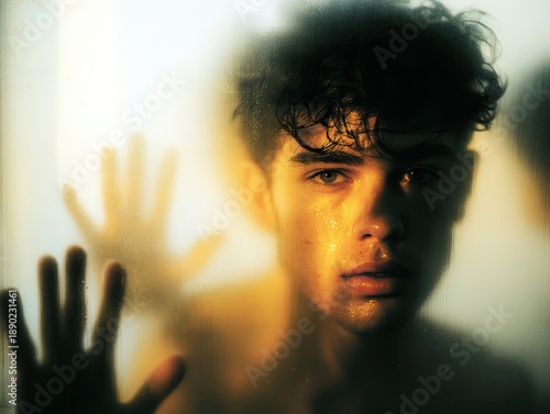 an emotional portrait of a man