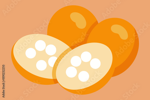 Sliced and Whole Orange Fruits citrus food