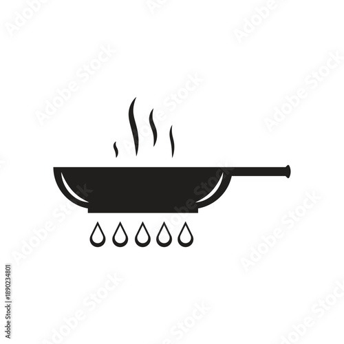 Simple and clean cooking pot icon vector design template.